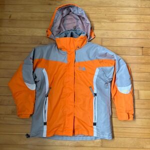 The North Face Summit Series HyVent Jacket Orange Grey Technical Shell Mens M